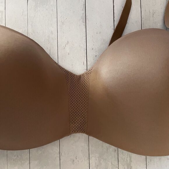 Maidenform Wireless Strapless Bra Women 38DDBeige ComfortGrip Convertible SE0015 - Picture 6 of 14